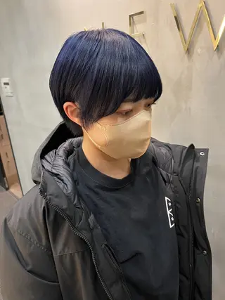 ミディアム カラー パーマ ヘアアレンジ 【ヘアケア特化型】 newi天王寺のヘアスタイル