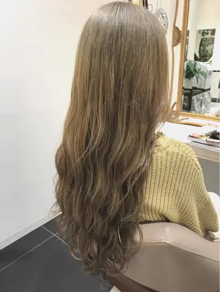 ロング カラー 山崎俊輔/髪質改善 /バレイヤージュのヘアスタイル