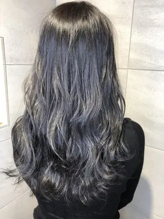 ロング カラー 店長 濱口 花菜 美髪整形のヘアスタイル