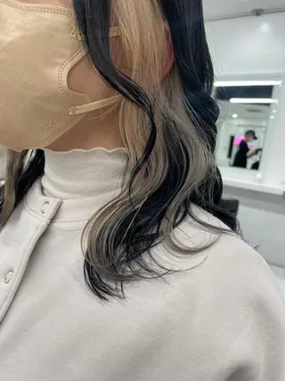 セミロング カラー 渋谷人気1位✨カラー 縮毛、髪質改善のヘアスタイル