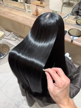 ロング 彼ウケ抜群🎀垢抜け 艶暗髪🪞一輝のヘアスタイル