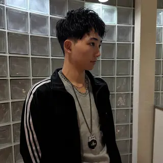 ショート メンズ 希佳/メンズ ハイトーンカラーのヘアスタイル