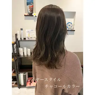 ミディアム カラー 坂井田 浩樹のヘアスタイル