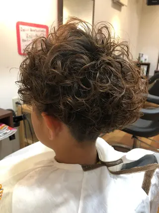 パーマ メンズ キッズ 浅香山✨美髪✨ やまもとあきこのヘアスタイル