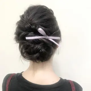 セミロング ロング ヘアアレンジ 沢田 瞳のヘアスタイル