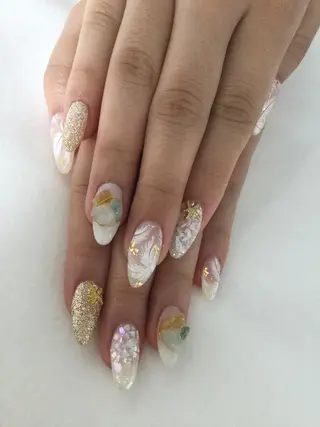 ネイル 💎🐰 saki. m 🐰💎のネイルデザイン