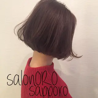 ミディアム カラー 池田 真由美のヘアスタイル