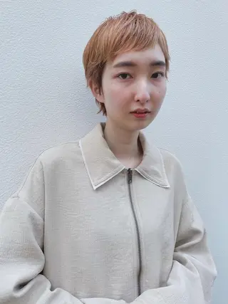 ショート カラー パーマ ヘアアレンジ メンズ キッズ ネイル マツエク・マツパ パーマ/透明感カラー /ボブ/吉田一生のヘアスタイル