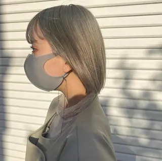 ショート カラー パーマ ヘアアレンジ ハイトーン/透け感 カラー🎀真香のヘアスタイル