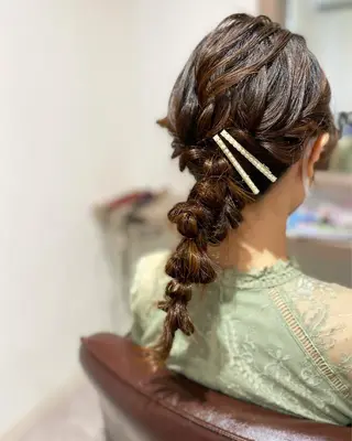ロング 荒木 ひろかのヘアスタイル