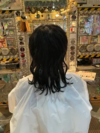 ミディアム カラー ヘアアレンジ 🌈派手髪エクステ ブレイズ🌈ひろとのヘアスタイル