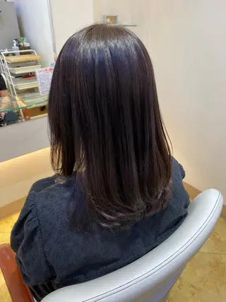 セミロング カラー 韓国風ヘア🤍/頭皮 ケア🫧 Chikaのヘアスタイル