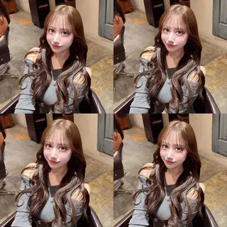 ロング カラー レイヤーカット/ 縮毛矯正🇰🇷早坂のヘアスタイル