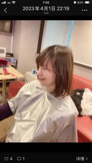 ミディアム 当時予約大歓迎ですよ ❤️フウちゃん❤️のヘアスタイル