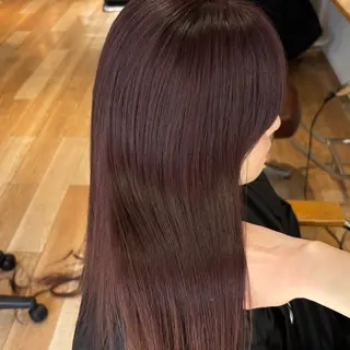 セミロング 盛れる透明感カラー・ momokaのヘアスタイル