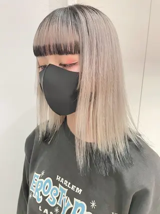 セミロング カラー レイヤーカット 🪩yurikaのヘアスタイル