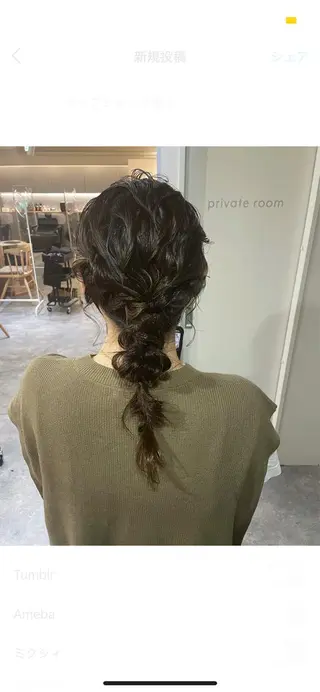 セミロング ♡透明感/艶カラー/ M a I ♡のヘアスタイル