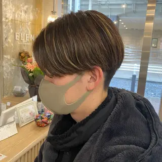 ショート メンズ縮毛矯正 ニュアンスパーマのヘアスタイル