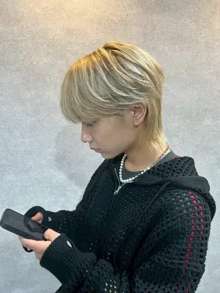 メンズ 韓国メンズヘア/ ハイトーン🤍みなとのヘアスタイル