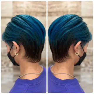 ショート カラー メンズ 小山内 龍一郎 店長のヘアスタイル