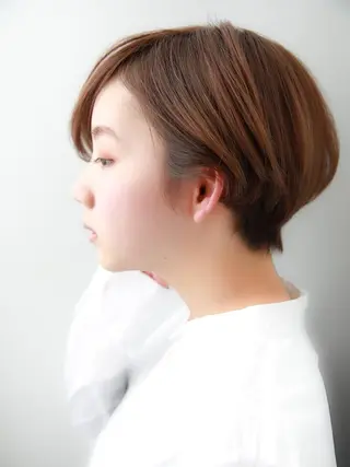 ショート カラー レイヤーカット✂️ 横浜No1♡下鳥翔子のヘアスタイル