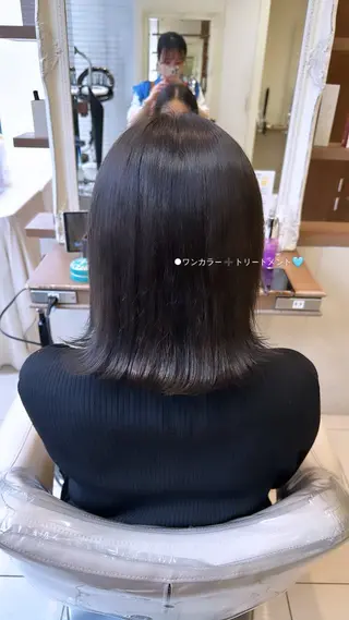 セミロング 田畑 あやののヘアスタイル