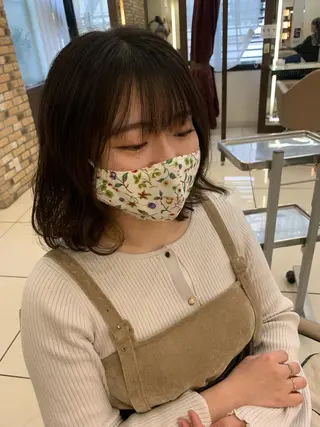 ミディアム パーマ 羽エクステ🩷 🤍まき🤍のマツエク・マツパデザイン