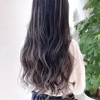 ロング カラー ハイライト／艶カラー 大河シンジのヘアスタイル