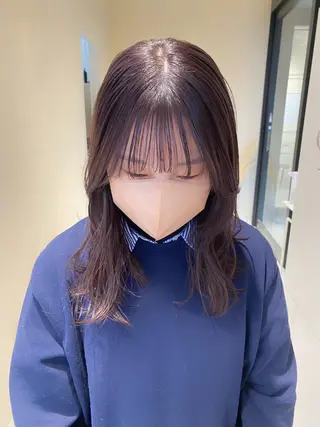 ロング カラー ボブ/ミニボブ 透明感カラーkadoのヘアスタイル