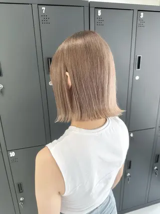 ミディアム 縮毛矯正/ショート 長岡/姉崎宏実🌿のヘアスタイル