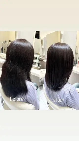 ロング 縮毛矯正特化 k-two土田陸登のヘアスタイル