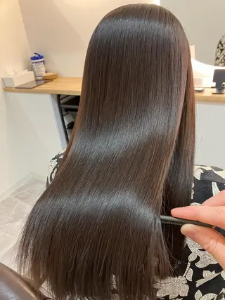 ロング カラー ヘアアレンジ キッズ 横浜関内髪質改善 re:Magoのヘアスタイル