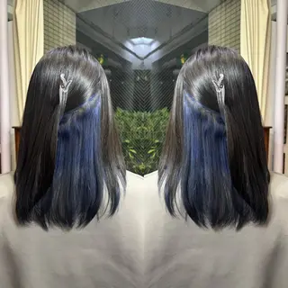 ミディアム カラー 💎ハイトーン/艶 カラー モエカ💎のヘアスタイル