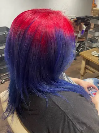 セミロング カラー 岩谷/ブリーチ 🪽透明感カラーのヘアスタイル