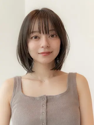 ミディアム 韓国ヘア⭐︎髪質改善 io（イオ）のヘアスタイル