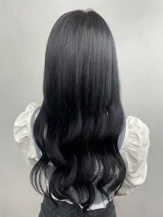 ロング 𝙃𝘼𝙍𝙐🎀 韓国×エクステのヘアスタイル