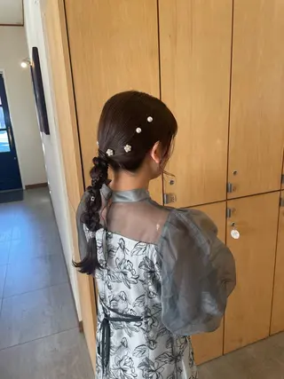 ロング 小野楓未 ブリーチ/ 透明感カラー🩵のヘアスタイル