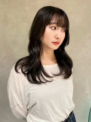 ロング カラー ワンカールで盛れる レイヤー🎀Macoのヘアスタイル
