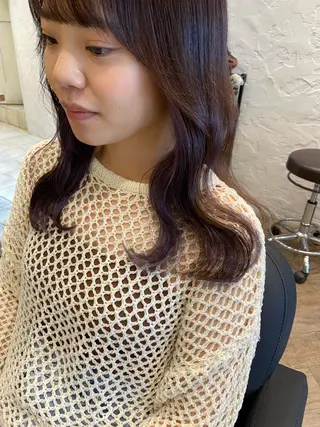 セミロング カラー 🌟アレンジが似合う カラー🌟Rumiのヘアスタイル