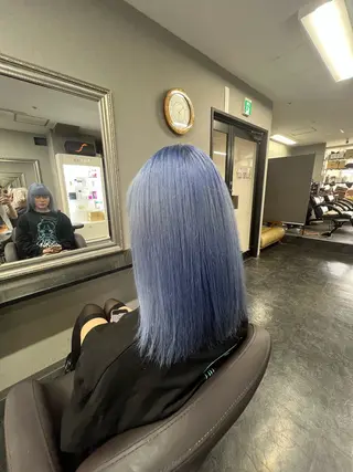 ミディアム カラー ハイトーンカラー 坂本 翼のヘアスタイル