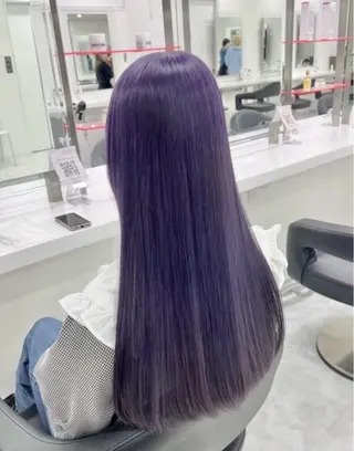 ミディアム カラー ヘアアレンジ 🫧モテる💗ダメー ジレスハイトーン🫧のヘアスタイル