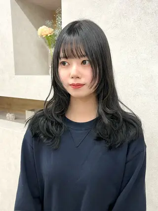ミディアム 🫧ふじたまゆ🫧 レイヤーカット✂︎のヘアスタイル