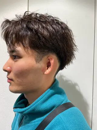 ショート メンズ メンズパーマ/ツイ スパ/波巻き/こころのヘアスタイル