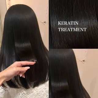 セミロング 🩵透明感カラー/ 暗髪/YUNA🩵のヘアスタイル