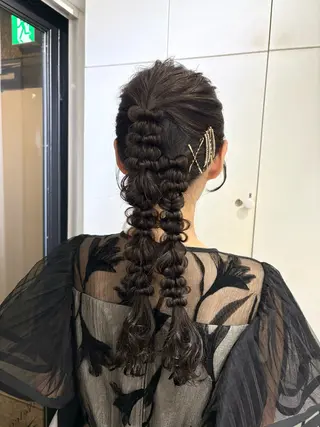 ロング カラー ヘアアレンジ 梅田/透明感カラー 🤍narumiのヘアスタイル
