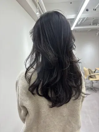 ロング ボブ/ベージュ /MIYUのヘアスタイル