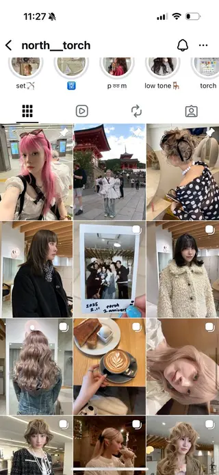 似合わせカットカラー りおなのヘアスタイル