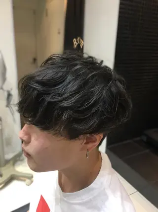 ショート パーマ メンズ メンズ特化🔥 アサオカカズキのヘアスタイル