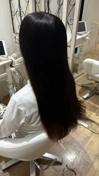 ロング 似合わせ 顔周りYUUGAのヘアスタイル
