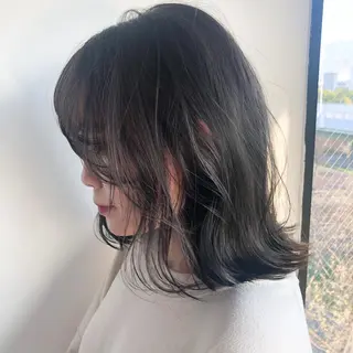 ミディアム カラー 🌼透明感艶カラー オリーブ🌼河村咲のヘアスタイル